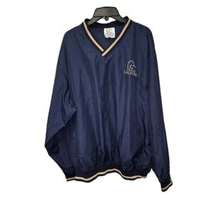 Duck's Unlimited‎ Navy Blue V-neck Windbreaker Pullover Jacket